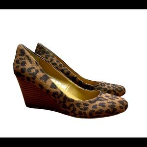 Nine West Cheetah Wedges